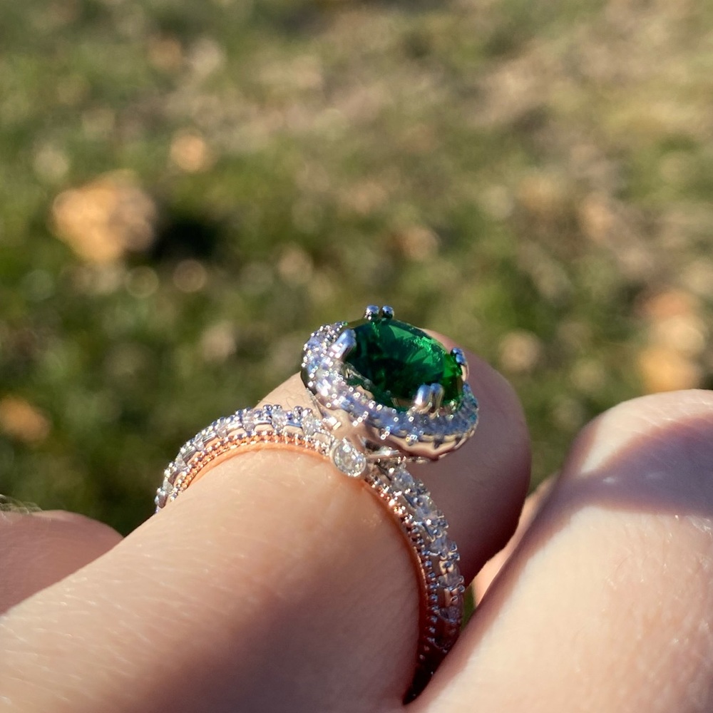 New Gorgeous Two tone 925 silver Ring - Picture 10 of 12